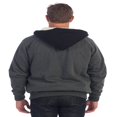 thumbnail image 2 of Gioberti Mens Sherpa Lined Full Zip Fleece Contrast Hoodie Jacket, 2 of 5