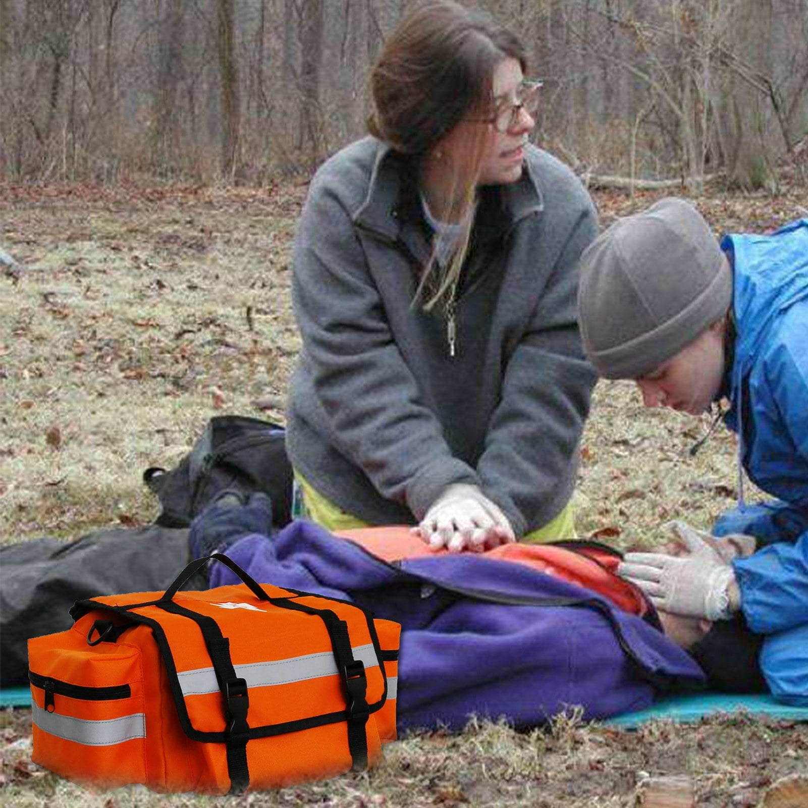 26L Trauma Bag Family Medical Emergency First Aid Kit for Outdoor Use