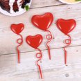 thumbnail image 3 of Masteelf Heart Shaped Cake Picks for Party Cupcake Decor Red Plastic Dessert Toppers for Birthday Celebrations 32PCS, 3 of 10