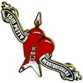 thumbnail image 1 of Tom Petty & The Heartbreakers Logo Heart Badge, 1 of 2