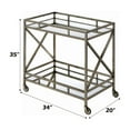 thumbnail image 5 of Serving Cart | Designed for Bar and Lounge Areas | 5mm Mirrored Surface and Open Compartments | Resolves Storage and Movement Difficulties, 5 of 5