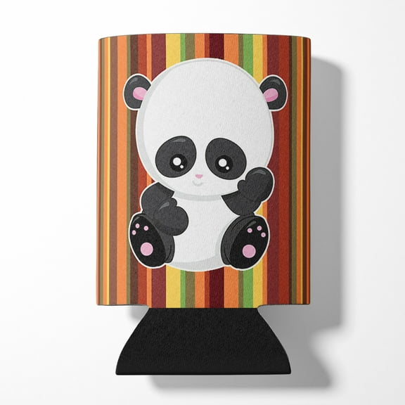 Striped Panda Can or Bottle Hugger