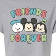 thumbnail image 3 of Disney - Friends Forever - Juniors Cropped Cotton Blend T-Shirt, 3 of 5