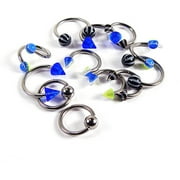 16g Horseshoe And Captive Bead Body Jewe