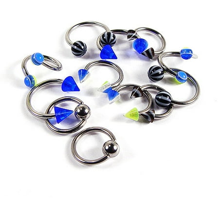16g Horseshoe And Captive Bead Body Jewe