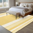 thumbnail image 6 of Vintage Pale Blue Striped Area Rug 8x10 Washable Rug Non Slip Farmhouse Modern Stripes Boho Large Area Rug Soft Stainresistant Indoor Floor Carpet for Living Room Bedroom Office Dining Room Nursery, 6 of 9