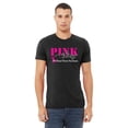 thumbnail image 2 of Pink Strong Breast Cancer Awareness Support Family Friends Run Walk Marathon Men's T-shirt, 3XL, Black, 2 of 5