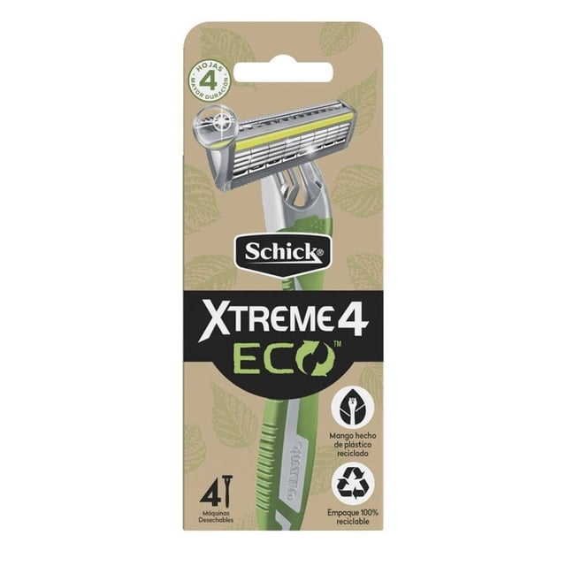 Máquina para afeitar Schick Xtreme 4 eco 4 pzas