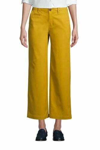 Lands' End Women's Chino Mid Rise Wide 