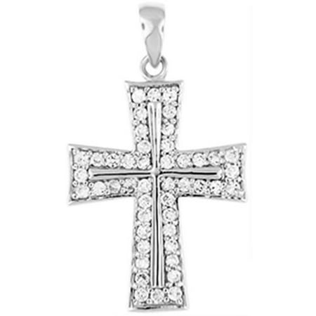 Doma Jewellery MAS02028 Sterling Silver Religious Pendant with CZ
