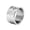 silver, variant on Mens 12 mm Wide Stainless Steel Ring Big Cool Band Hammered Pattern Flat Top Comfort Fit