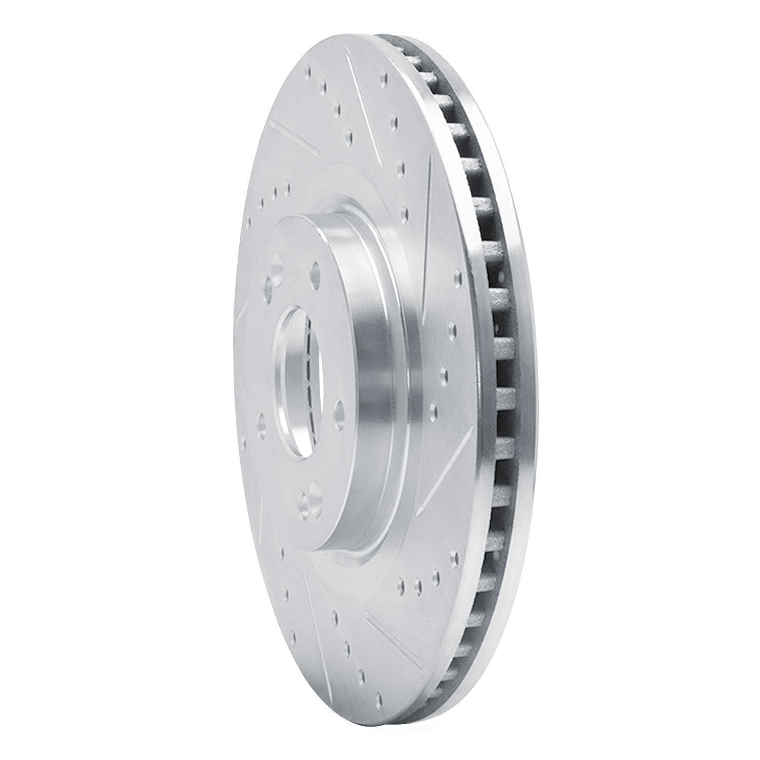Dynamic Friction Company 631-03053R DFC Brake Rotor - Drilled And Slotted - Silver