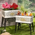 thumbnail image 2 of Gerson S/2 Assorted Metal Planters with Stand, 2 of 2