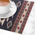 thumbnail image 3 of Aztec Placemats Set of 4,Vintage Rustic Style Abstract Ethnic Tribal Geometric Texture Print Placemats Table Mat for Home Dining Table Kitchen Party Decor 4PCS, 3 of 10