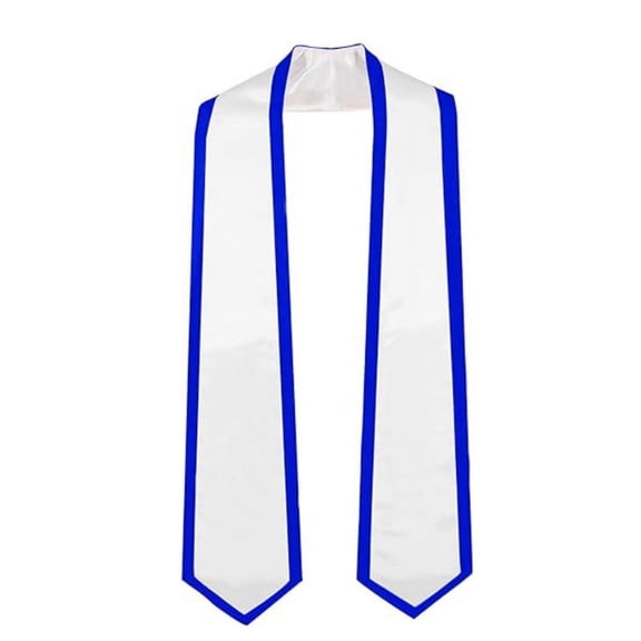 Class Of 2026 Graduation Stole,Gradute Stole Sash 73 Inches,Grad Gifts Idea（White Background With Blue Edges）