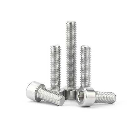 

LHX3/50Pcs M1.6 M2 M2.5 M3 M3.5 M4 M5 M6 M8 GB70.1 304 Stainless Steel Hexagon Hex Socket Smooth Cap Head Allen Screw Bolt L=3~95mm (Color : 18mm Size : 3pcs M8)-0810