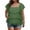 ❧129-Green, variant on Women's Summer Plus Size Solid Color Lightweight Sheer Square Neck Short Sleeve Top Casual Soft Breathable Daily Wear XL-5XL