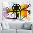 thumbnail image 1 of Film Movie Projector Tapestry, Recording Wall Hanging Tapestries Dorm Room Home Decor, 60" x 40", 1 of 6