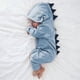 thumbnail image 1 of Newborn Infant Baby Boys Girls Dinosaur Hooded Romper Jumpsuit Pajamas Nightwear, 1 of 3