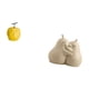 thumbnail image 5 of Escultura de fruta de con forma de pera abrazada, soporte para libros, adorno de mesa coleccionable, sujetalibros de cerámica, decoración ge, 5 of 8