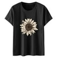 thumbnail image 3 of Blusas de Manga Corta para las Mujeres Divertida Impresión Cuello Redondo Camiseta Vintage, Blusas de Primavera para las Mujeres, 3 of 4