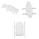 thumbnail image 1 of 3 Uds Plástico 1:64 Aleación Modelo Coche Spoiler Portaequipajes Snokle DIY Accs, 1 of 9
