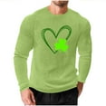 thumbnail image 2 of Amzcrzy - Sudadera Para Hombre, Estilo Informal, Holgada, Elástica, Para Fitness, Para El Hogar, Con Estampado Del Día De San Patricio, Manga Larga, Cuello Redondo, Blusa Verde, Talla S, 2 of 5