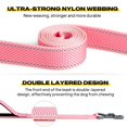thumbnail image 3 of Correa para perro Fida Heavy Duty de 1,5 m con 2 asas acolchadas reflectantes, color rosa, 3 of 6