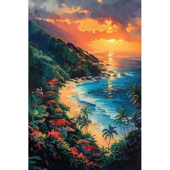 Puzzles for Adults 500 Pieces Nature Landscape Hawaii Wooden Jigsaw Puzzle Impossible Hard Difficult Challenging Game Artistic Wall Decor Accessories DIY Puzzles for Home Decoration