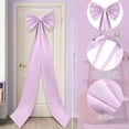 thumbnail image 3 of 75x18 Inch Ribbon Tie Giant Bow Decor, Christmas Tree Topper Christmas Decoration, Big Bows for Room Wall Backdrop, Perfect for Wedding Birthday Party Baby Shower Supplies(Light Purple-Satin), 3 of 13