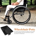thumbnail image 5 of BESTYASH Commode de Chevet Toilette Noire Matériau Épais Commode Portable pour Personnes Âgées 1 Ensemble, 5 of 5
