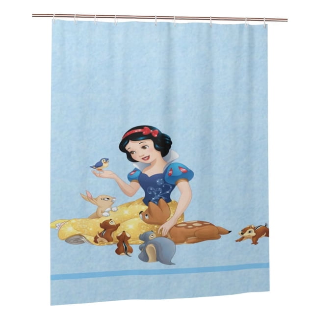 Cortina de ducha de Blancanieves y los siete enanitos, juego de cortinas de ducha con dibujos animados encantadores para el baño de niños, niñas, dormitorios universitarios, accesorios de decoración