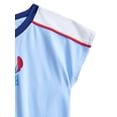 thumbnail image 7 of Stitch Girls Active V-Neck Graphic Jersey with Short Sleeves, Sizes 4-12, 7 of 7