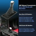 thumbnail image 2 of Pomo de Cambio Manual de Transmisión de 5 Velocidades 5MT para Ford para Mustang Base GT 2005 2006 2007 2008 2009 con Bota de Cambio No.8R3Z7277AA/5R3Z7213BAA, 2 of 7