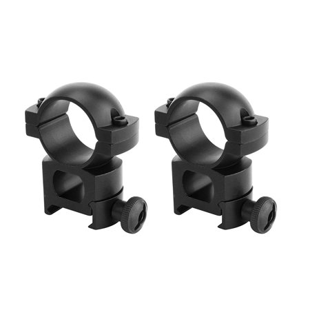 Monstrum Tactical 1" Scope Ring Set, High Profile, with Picatinny/Weaver Rail Mount