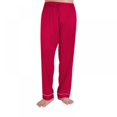 thumbnail image 3 of 2021 New Solid Color Silk Men‘s Casual Pajamas Loose Home Wear Red#01, 3 of 9