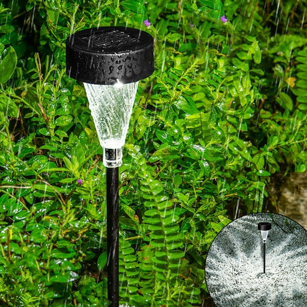 Focos solares Pack de 4 exteriores • IP65 impermeables • LED blanco frío • Luces solares de jardín para jardín y patio