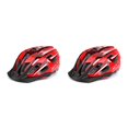 thumbnail image 1 of ZheElen Bike Helmet Taillight Riding Hat Male Rechargeable Safety Adjustable Protective Rear Light for Motorcycles Red Black 2Set, 1 of 6