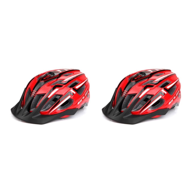 ZheElen Bike Helmet Taillight Riding Hat Male Rechargeable Safety Adjustable Protective Rear Light for Motorcycles Red Black 2Set
