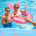thumbnail image 2 of MoKo Inflatable Pool Floats for Adults Kids, Mermaid Swimming Ring Pool Water Beach Floaties Summer Toy, Pink, 2 of 7