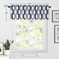 thumbnail image 3 of DriftAway  Riley Geo Lined Window Curtain Valance Gray White 52" Width X 18" Length, 3 of 7