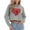 Women Valentines Sweatshirt-S24 Gray, variant on Mifsaly Valentine Crop Hoodie Women Hearts Print Long Sleeve Hooded Sweatshirt Loose Dressy Casual Pullover Tops Girls Girlfriend Gifts Shirts Outdoor Travel Spring Loungewear S
