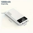 thumbnail image 1 of 10000mAh Portable Power Bank with ABS Shell - 10W Max Output, PE2.0 Charging Protocol, Multi USB Port Output, Lightweight 255g, Compact Size 141x69x15mm - Lithium Polymer Battery Power Bank, 1 of 4