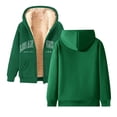 thumbnail image 5 of Linfrsh Women Sweatshirts Women's Hoodie Hooded Full Zip Sweatshirt(E-Green,XL), 5 of 5
