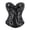 Black, variant on Gtoiithly Womens Sequin Corset Plus Size Tops with Side Zipper and Back Tie Up Sparkly Black Bustier Boned Corsets for Party Club Performance Black XXXXXXL