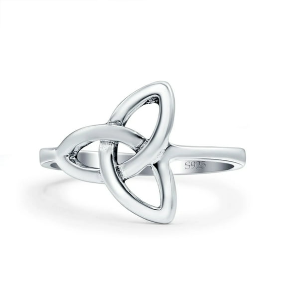 Celtic Ring Oxidized Band Solid 925 Sterling Silver Thumb Ring (13mm) Size 5