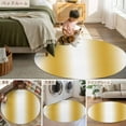 thumbnail image 6 of 7ft Round Rug, Yellow Ombre Non-Skid Rubber Backing Large Area Rugs - Living Room Bedroom Home Office, Farmhouse Modern Abstract Art Indoor Floor Mat Carpets Washable Rug, 6 of 9