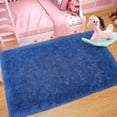 thumbnail image 5 of Softlife Super Fluffy Rugs Ultra Soft Shag Rug for Bedroom Living Room,6'x9',Light Navy, 5 of 7