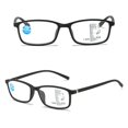 thumbnail image 7 of Fashion Eye Protection Simple Frame Progressive Multifocal Ultra Light Glasses Reading Glasses Anti-Blue Light BLACK STRENGTH 400, 7 of 7