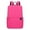 Pink, variant on Solid Color Backpack for Kindergarten, Durable Polyester School Bag Easy Zipper Closure, Lightweight Mini Bookbag for Boys Girls Day Trips Play Days, Pink